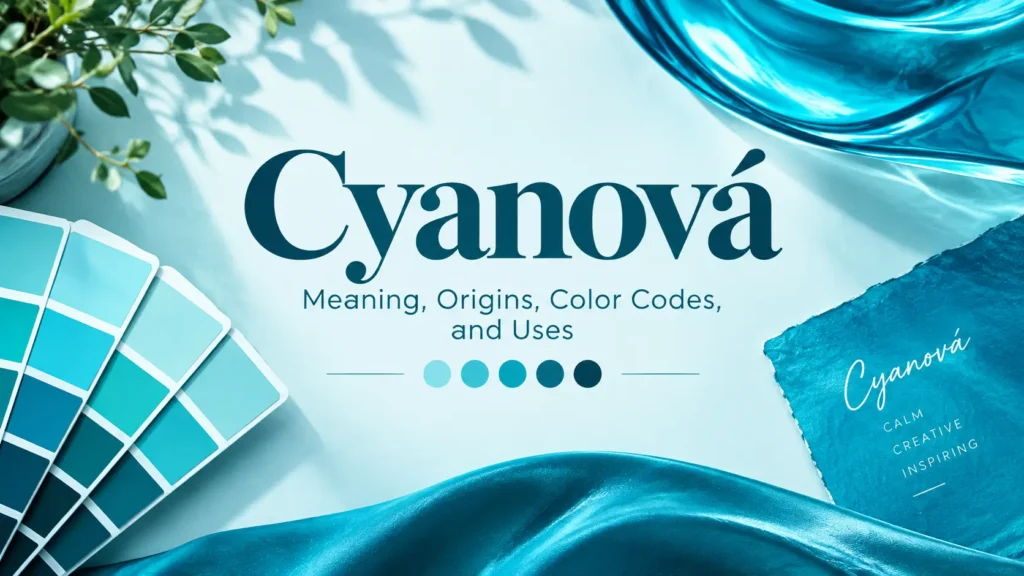 Cyanová Meaning, Uses, and Colour Guide